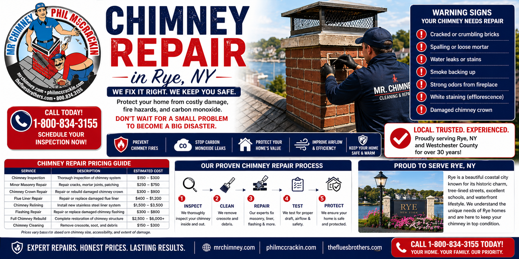 Chimney Repair in Rye, NY